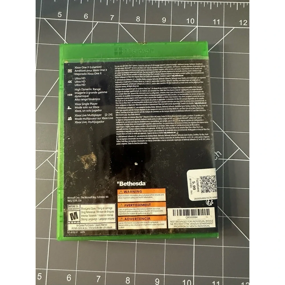 New Fallout 76 (Microsoft Xbox One, 2018) Case/Disc Only- Tested/working